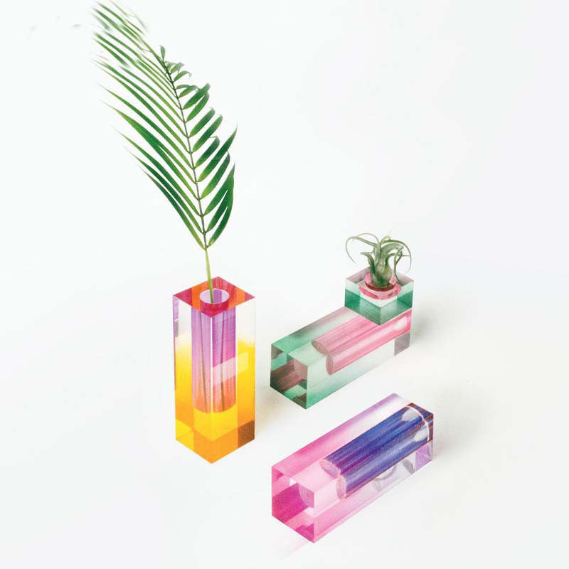 Nordische Square Vase verschiedene Farben