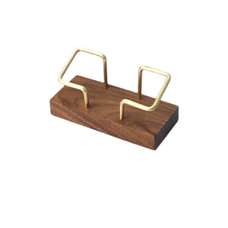 Holz/Messing Kreditkartenhalter
