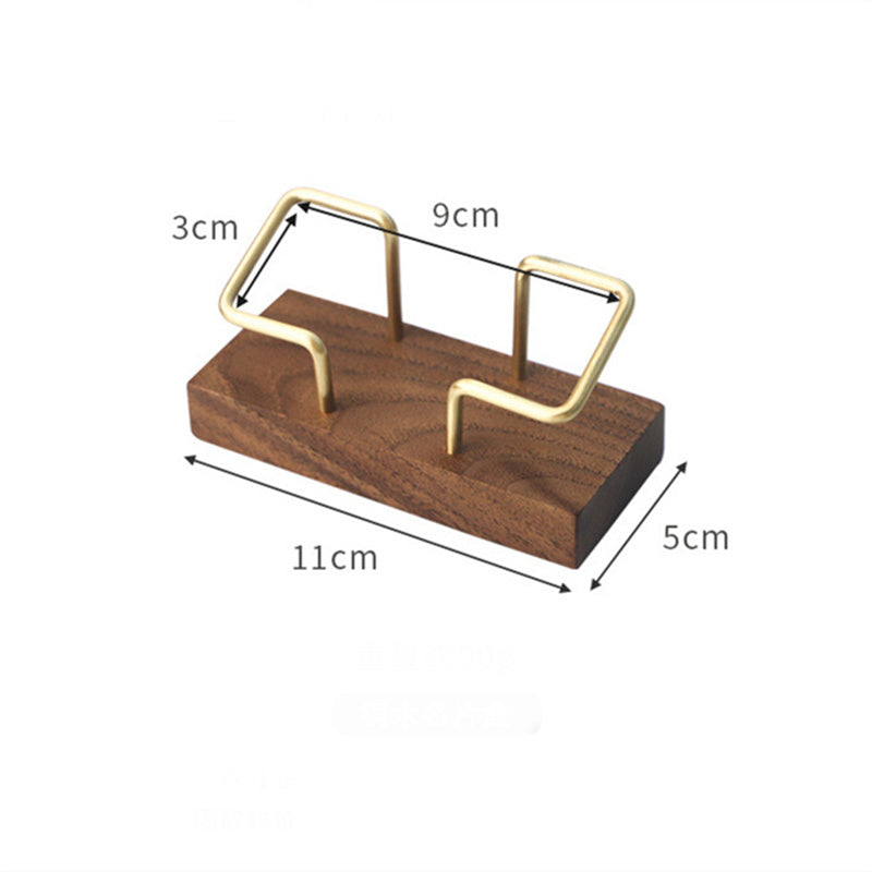 Holz/Messing Kreditkartenhalter