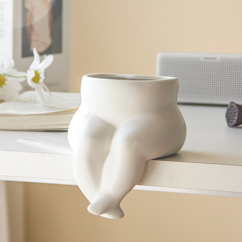 Human Body Shape Flower Vase