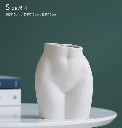 Human Body Shape Flower Vase