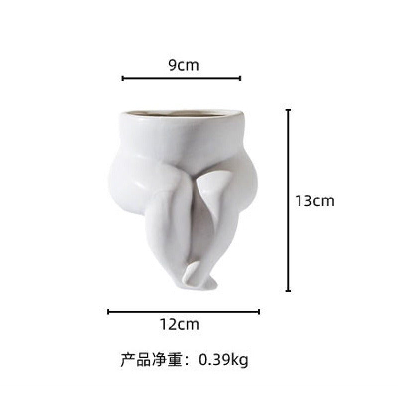 Human Body Shape Flower Vase