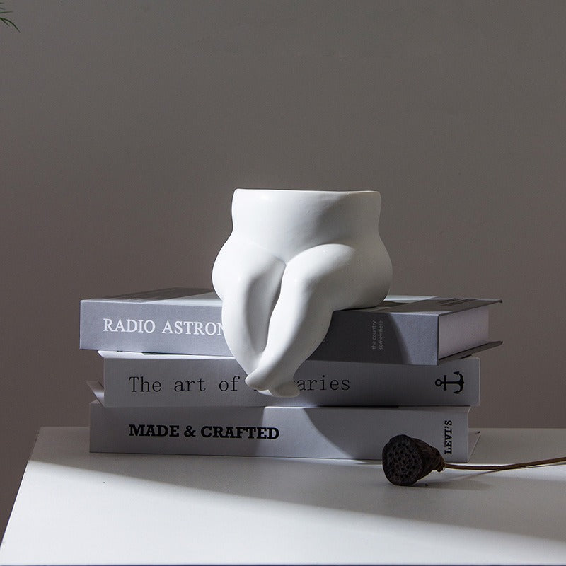 Human Body Shape Flower Vase