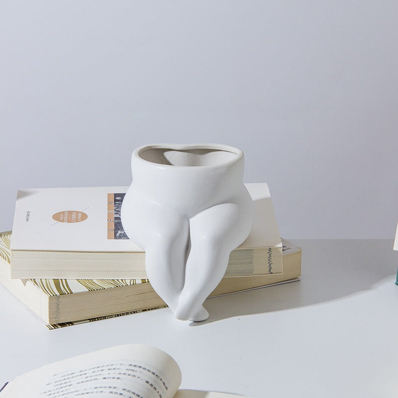 Human Body Shape Flower Vase